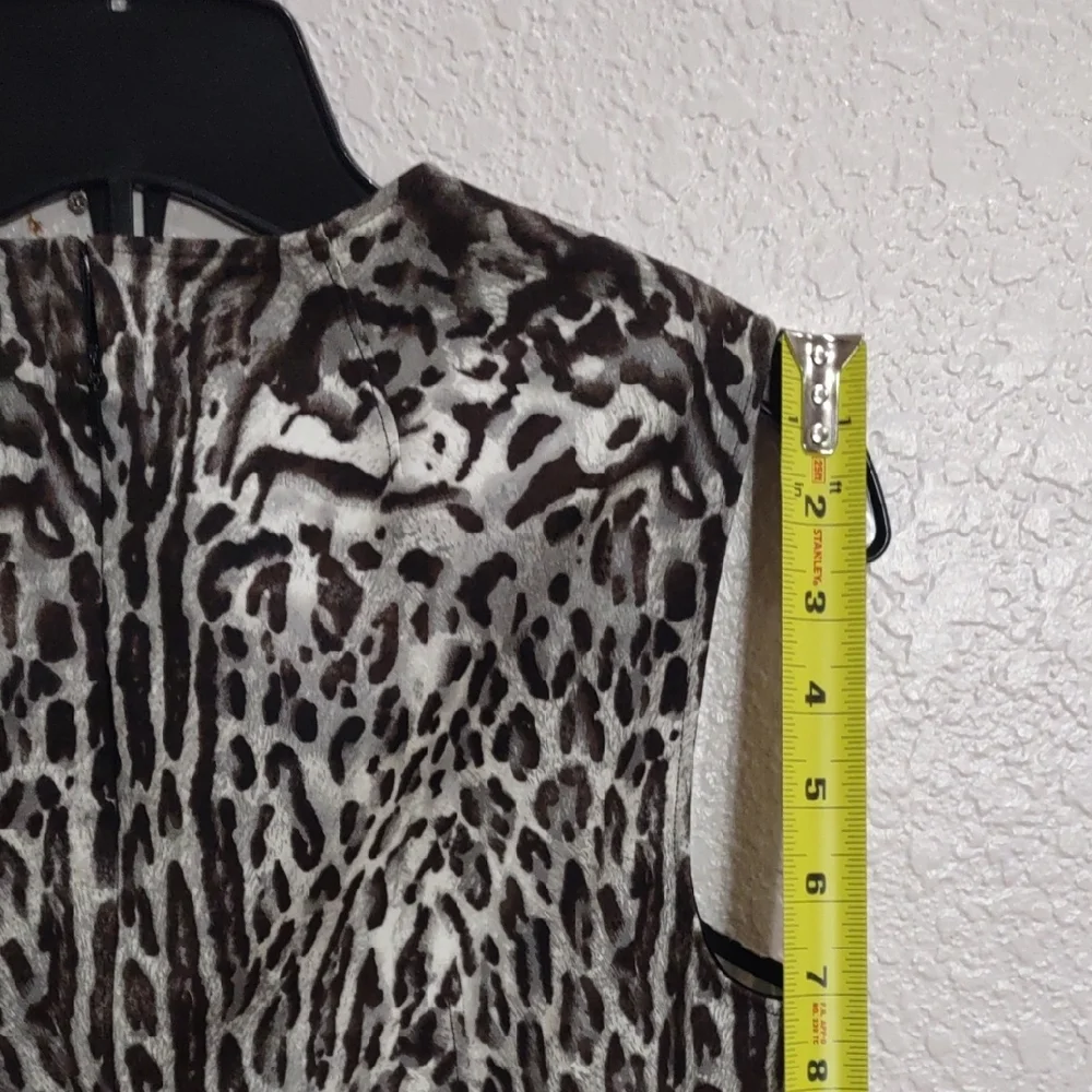 DONNAKARAN New York Leopard Print Sleeveless Dress - Picture 9 of 14